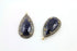 Pave Diamond Sliced Blue Sapphire Pendant -- DP-0743